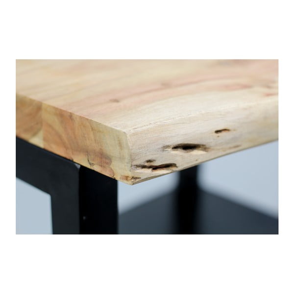 Stolik z półką z drewna akacji HSM collection SoHo-image-1