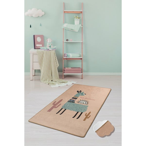 Dziecięcy dywan antypoślizgowy Conceptum Hypnose Lama, 140x190 cm-image-1