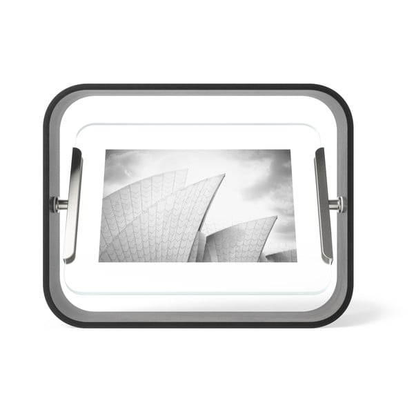 Czarna drewniana ramka stojąca 19x24 cm Bellwood – Umbra-image-3