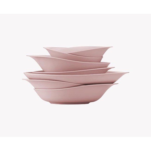 29-częściowy zestaw różowych porcelanowych naczyń Kütahya Porselen Rose-image-1