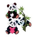 Zestaw 3 ściennych naklejek dziecięcych Ambiance Panda
