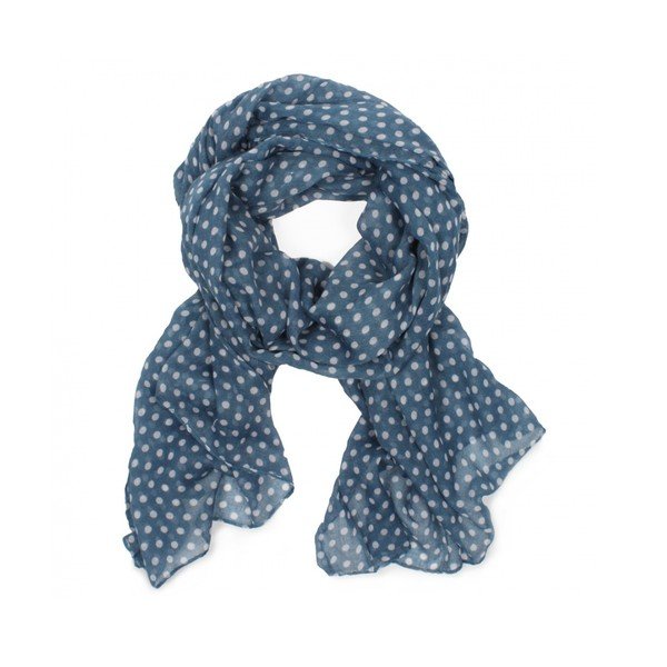 Szal Polka Dot Soft Blue-image-1