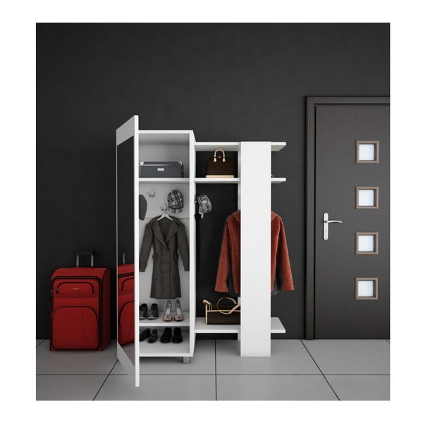 Biała szafa z lustrem Antre-image-2