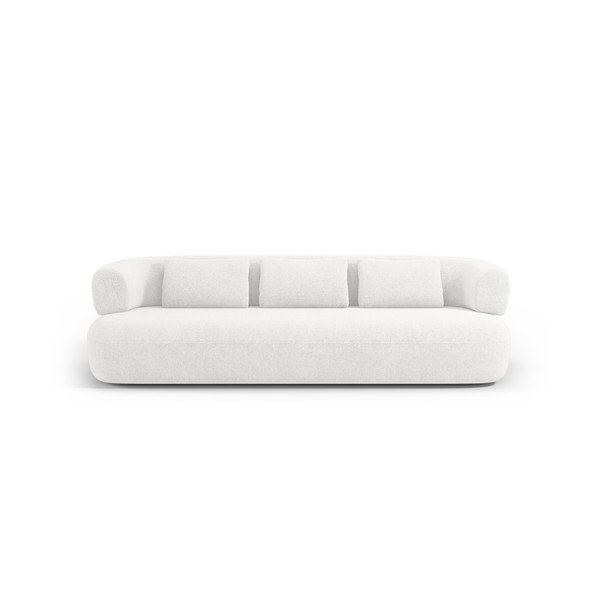 Sofa z materiału bouclé w kolorze kości słoniowej 226 cm Jenny – Micadoni -image-2