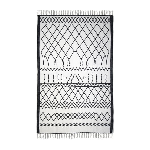 Czarno-biały bawełniany dywan HSM collection Colorful Living Garrio, 70x120 cm