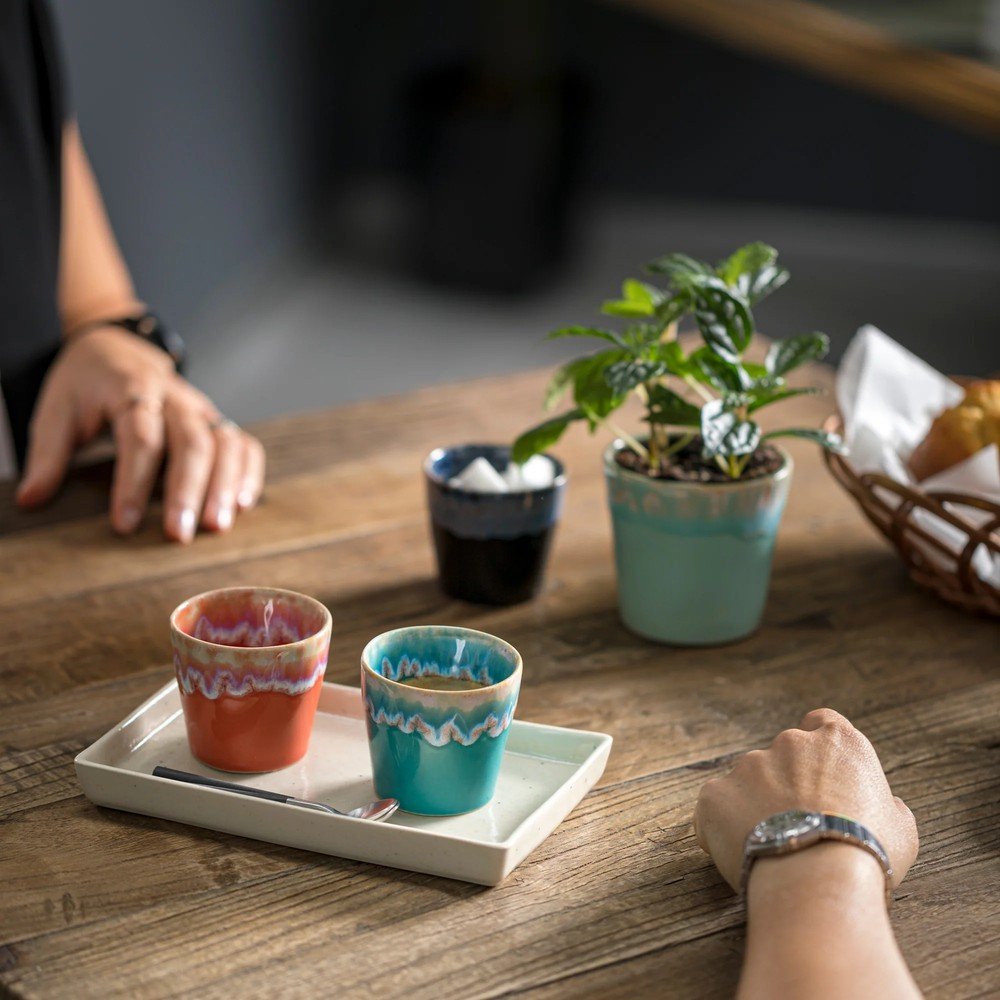 Pomarańczowa kamionkowa filiżanka na espresso 100 ml Grespresso – Costa Nova (zdjęcie 2)