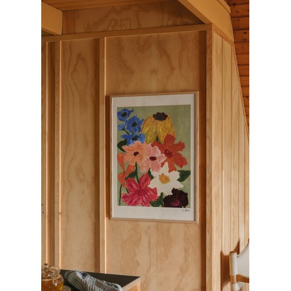 Plakat 50x70 cm Flowers on Sage Green – Carla Llanos – The Poster Club-image-1