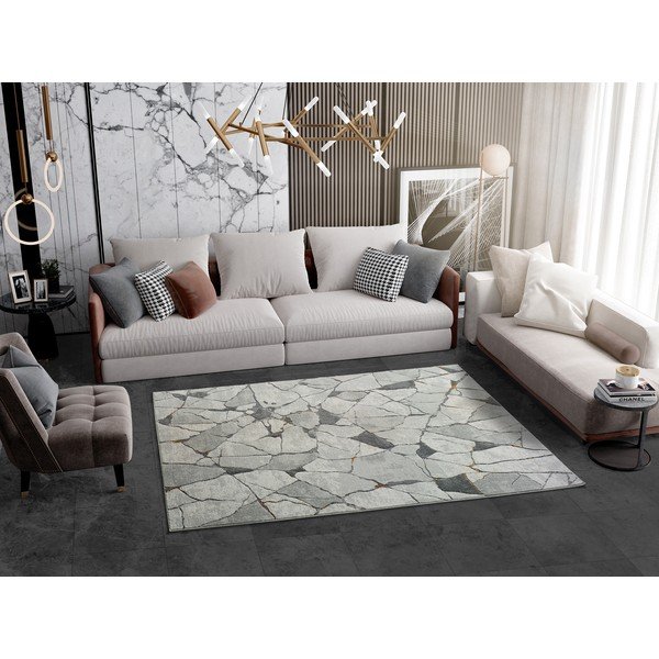 Szary dywan Universal Berlin Marble, 133x190 cm-image-1