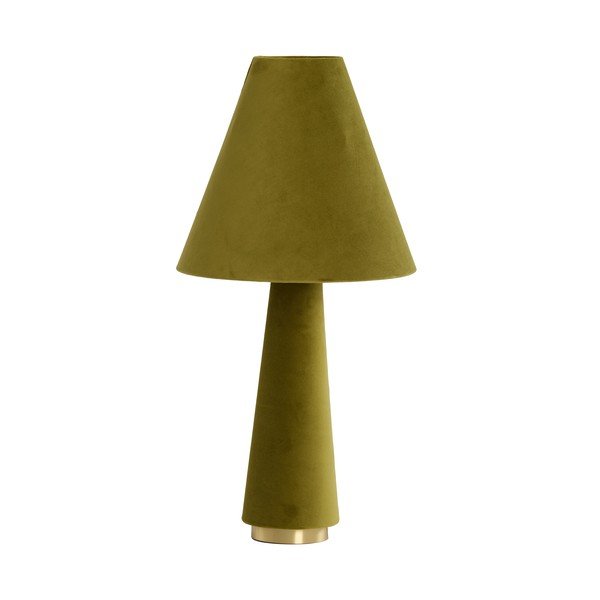 Zielona lampa stołowa z tekstylnym kloszem (wysokość 61 cm) Devia – Light & Living-image-2