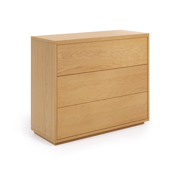 Niska komoda w dekorze dębu w naturalnym kolorze 90x75 cm Abilen − Kave Home-image-2