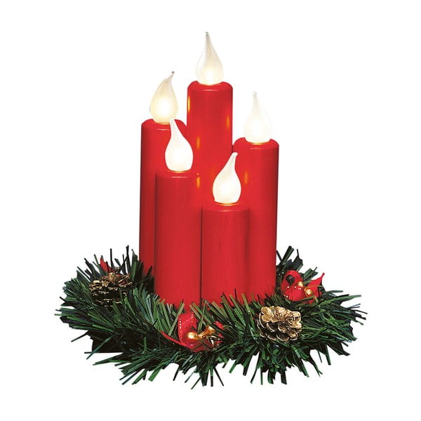 Czerwona dekoracja świetlna ze świątecznym motywem Hanna – Markslöjd