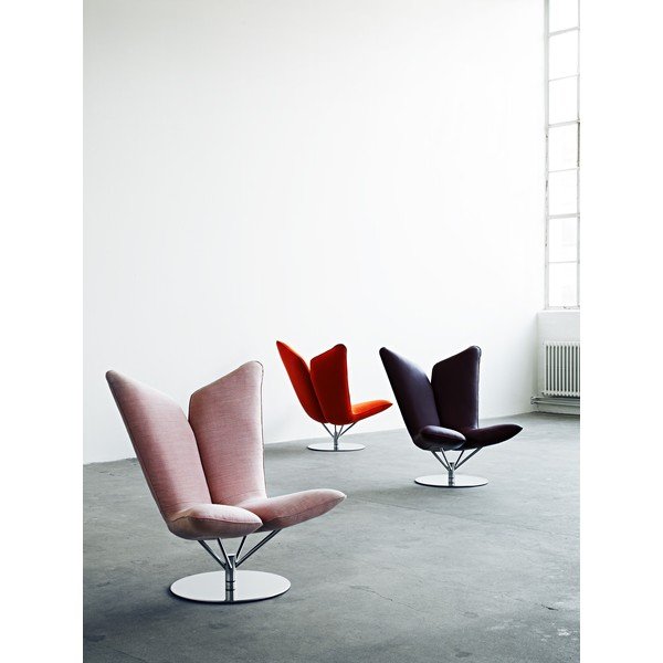 Ciemnoniebieski fotel Softline Angel Swivel-image-1