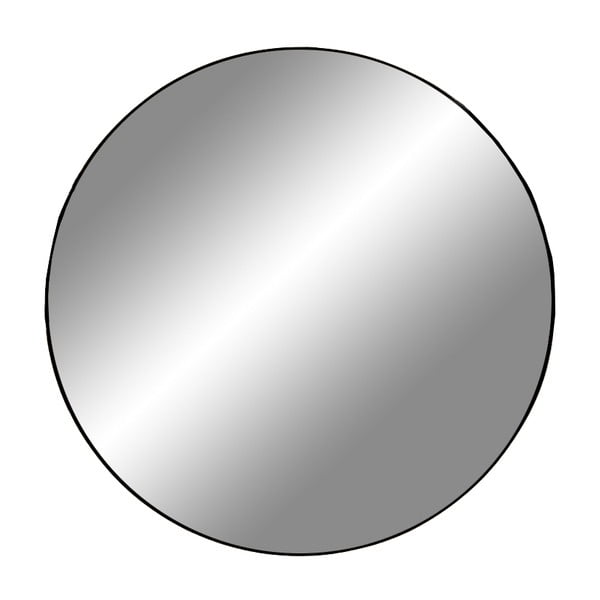 Okrągłe lustro ścienne w czarnej ramie House Nordic Jersey, ø 60 cm