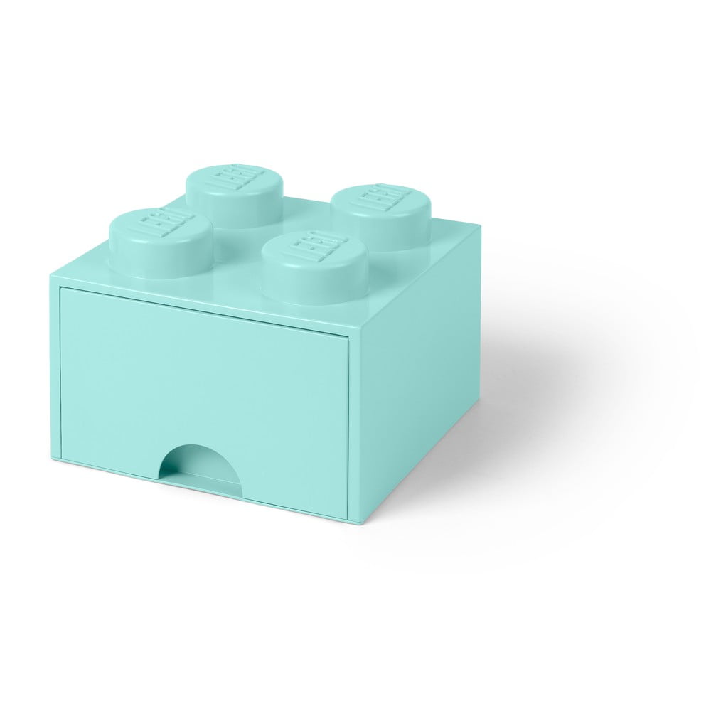 Jasnoniebieski kwadratowy pojemnik LEGO®
