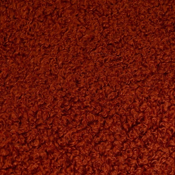 Ceglasty koc z materiału sherpa 130x160 cm Sherpa Bouclé – Casa Selección-image-2