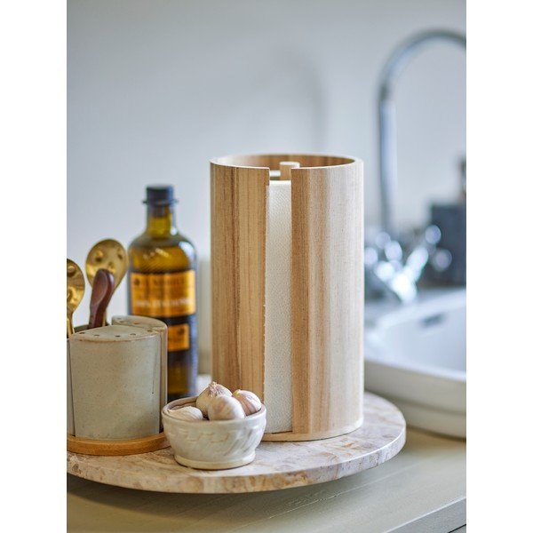 Drewniany stojak na ręczniki papierowe w naturalnym kolorze ø 14,5 cm Celian – Bloomingville-image-1