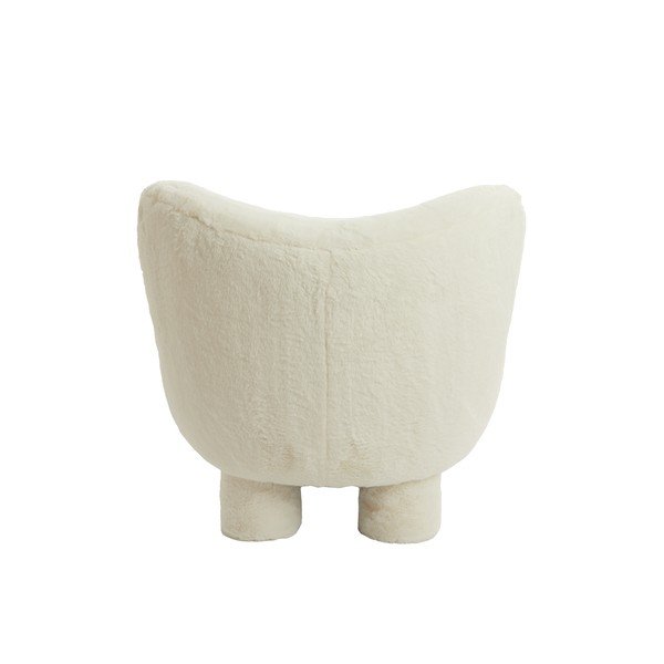 Kremowy fotel z materiału bouclé Kamovu – Light & Living-image-4