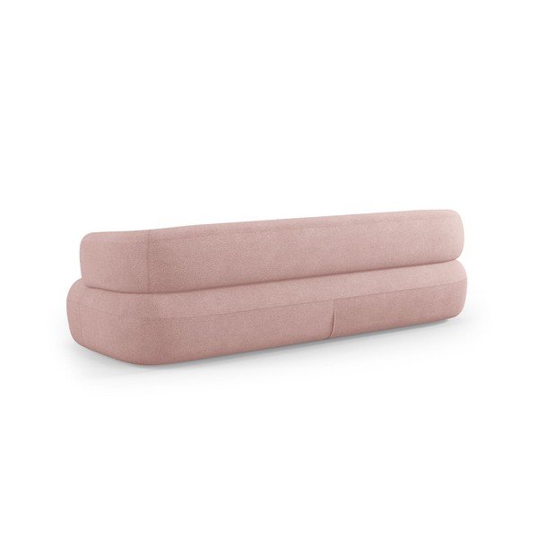 Jasnoróżowa sofa z materiału bouclé 200 cm Jenny – Micadoni -image-4