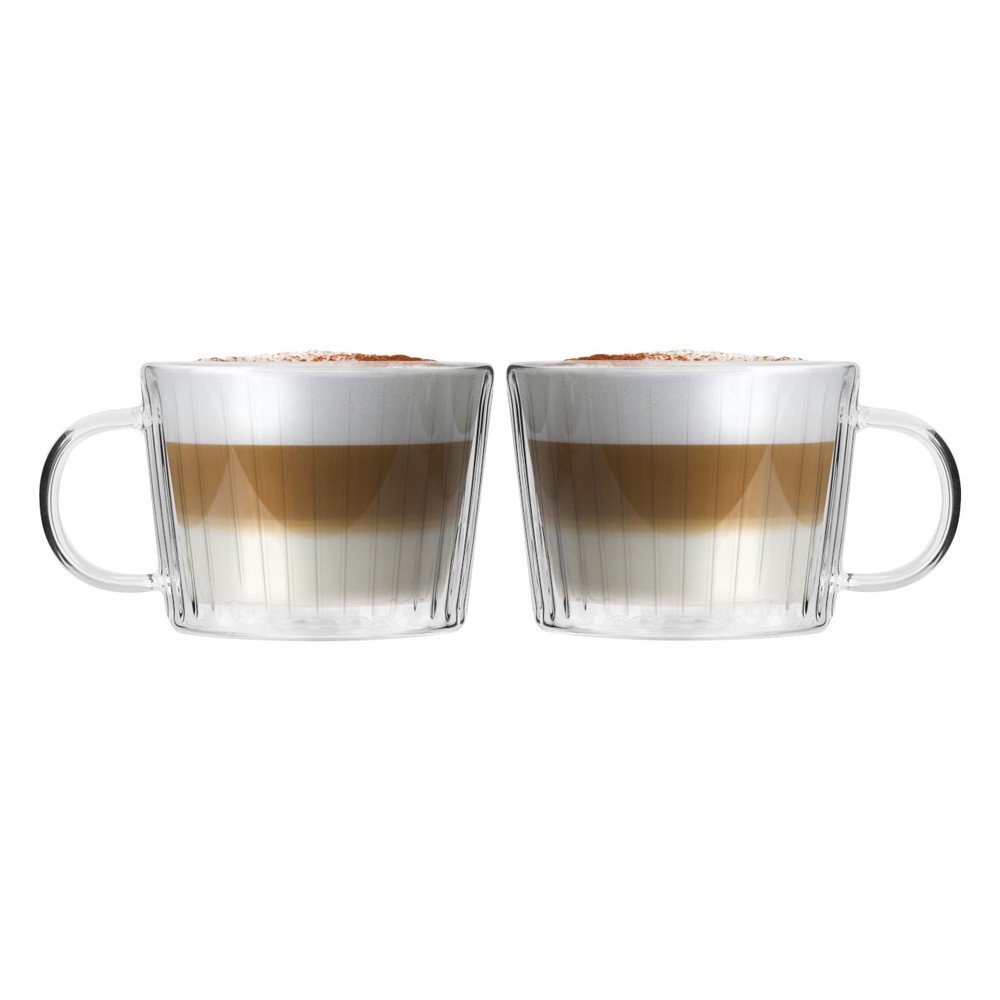 Szklane filiżanki zestaw 2 szt. do cappuccino 250 ml Livio Duo – Vialli Design