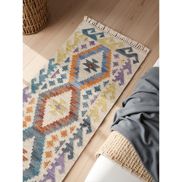 Wełniany chodnik dwustronny tkany ręcznie 60x190 cm Kamal Oasis – Nouristan-image-2