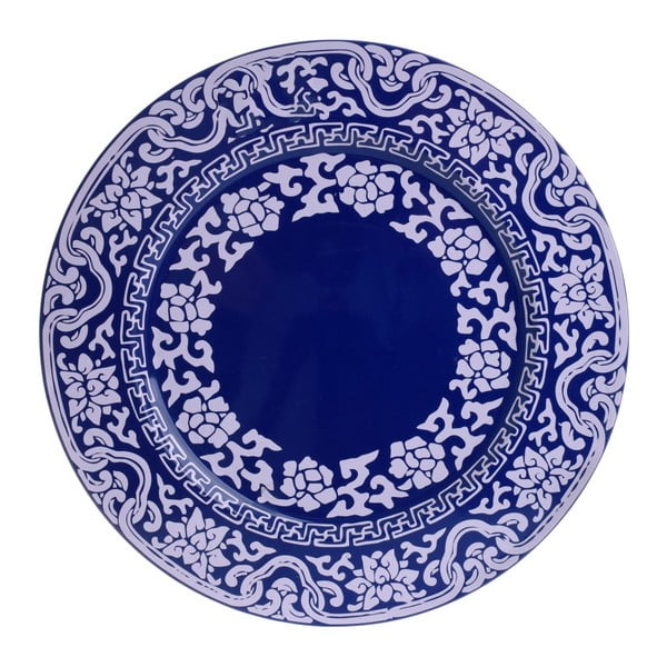 Niebieska taca dekoracyjna InArt, Ø 33 cm