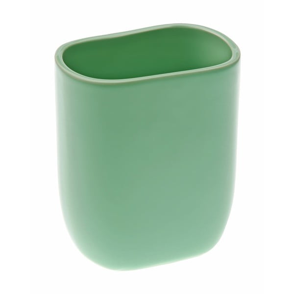 Kubek ceramiczny na szczoteczki Versa Green Pastel
