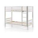 Białe piętrowe łóżko dziecięce 90x200 cm Pino – Vipack