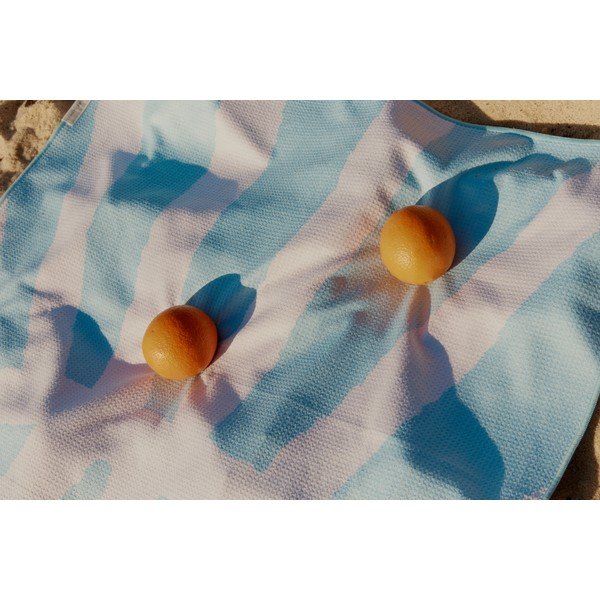 Niebieski ręcznik plażowy Sunnylife Sun Face, 175x90 cm-image-2