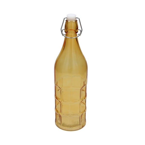 Szklana butelka Tag Galben 1l, żółta