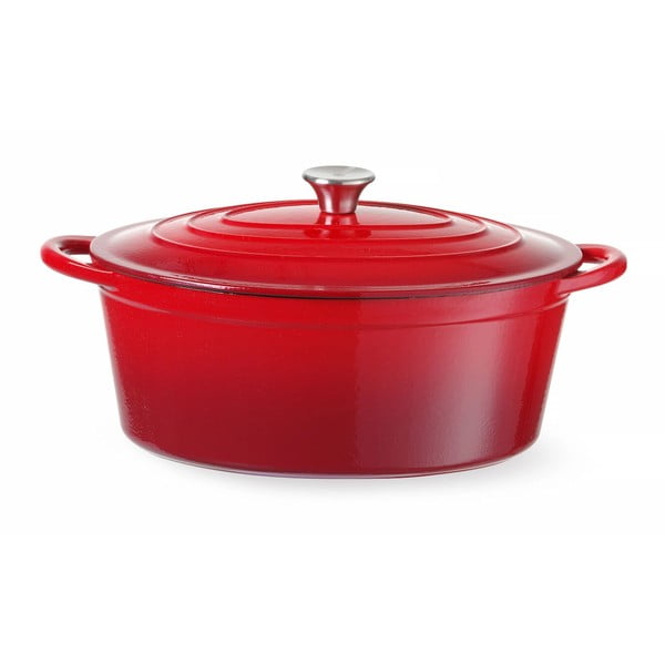 Garnek żeliwny z pokrywką odpowiedni na indukcję 6,88 l – Hendi