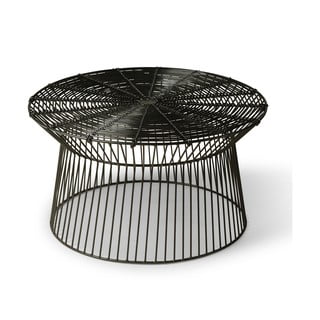 Czarny ogrodowy stolik Bonami Selection Fleur, ø 76 cm