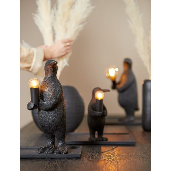 Czarna lampa stołowa (wysokość 34 cm) Penguin – Light & Living-image-1