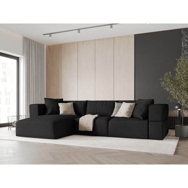 Czarny narożnik (lewostronny) Esther – Milo Casa-image-1