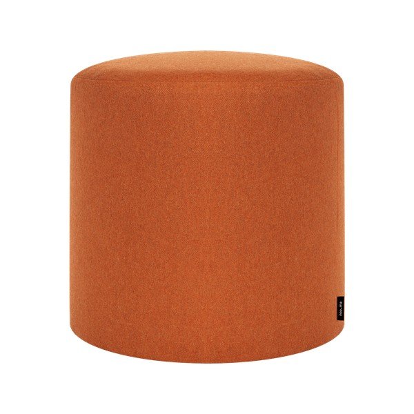 Wełniany puf w kolorze terakoty Folk – noo.ma