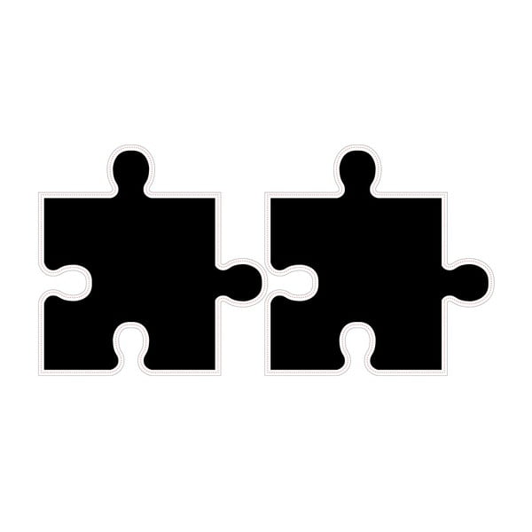 Naklejka/tablica WALPLUS Puzzle-image-2