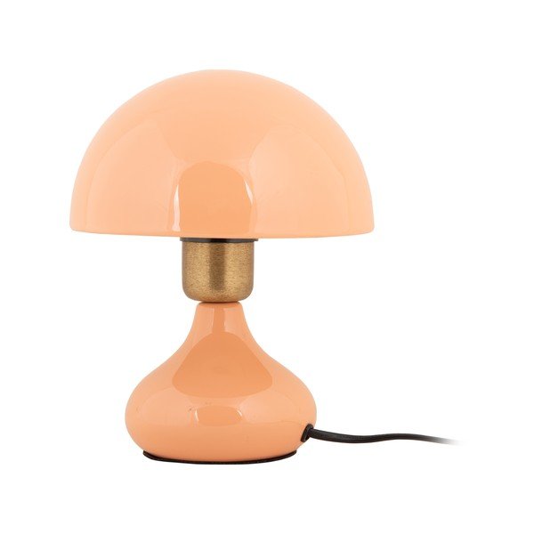 Łososiowa lampa stołowa z metalowym kloszem (wysokość 23 cm) Binc – Leitmotiv