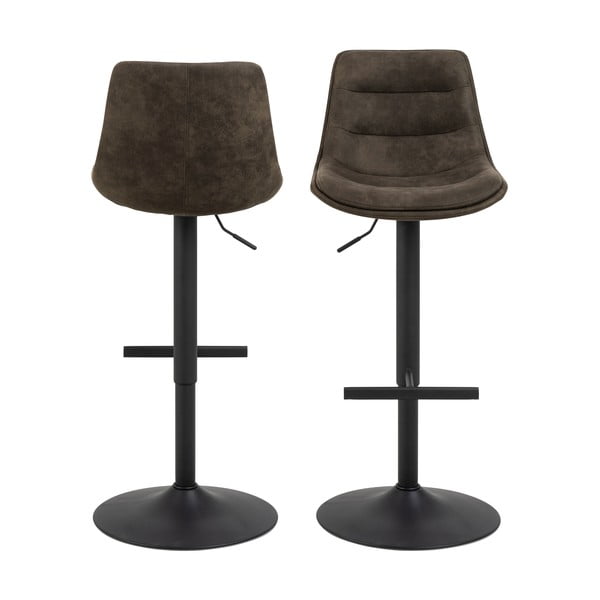 Ciemnozielony hoker z regulowaną wysokością (wysokość siedziska 86 cm) Adisa – Actona-image-4