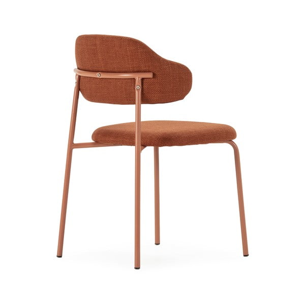 Krzesła w kolorze terakoty zestaw 4 szt. Adriel – Marckeric-image-4
