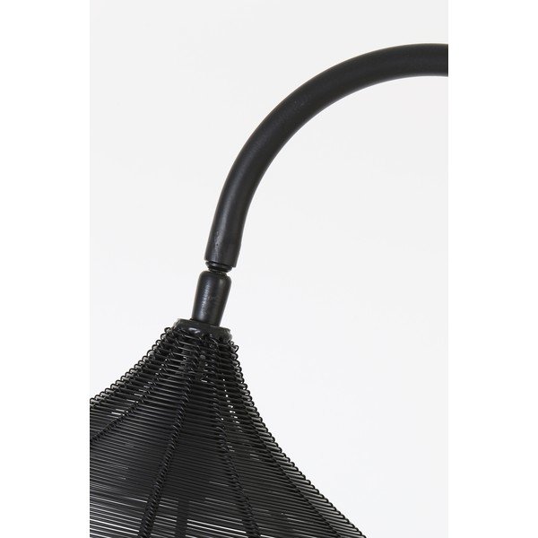 Czarna lampa stojąca (wysokość 160 cm) Alvaro – Light & Living-image-4