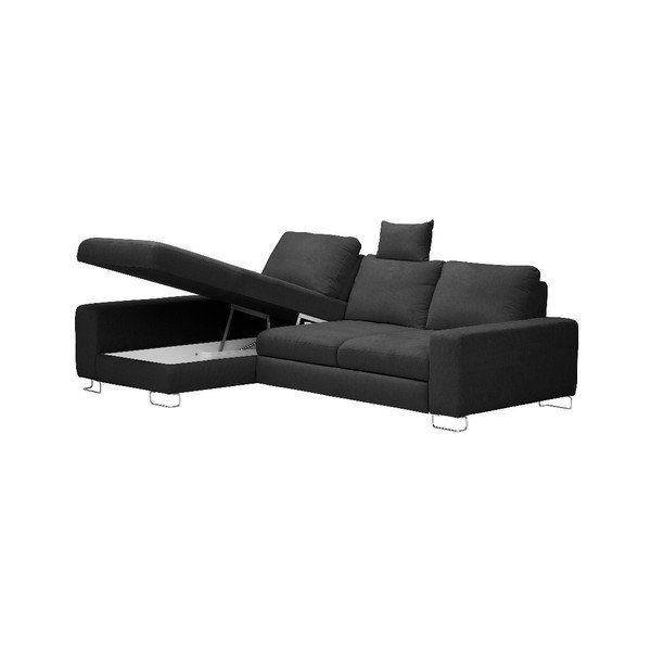 Ciemnoszary rozkładany narożnik lewostronny z poduszkami Windsor & Co Sofas Alpha-image-3