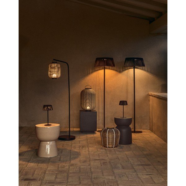 Lampa zewnętrzna stołowa/przenośna LED solarna (wysokość 30 cm) Aldet – Kave Home-image-2