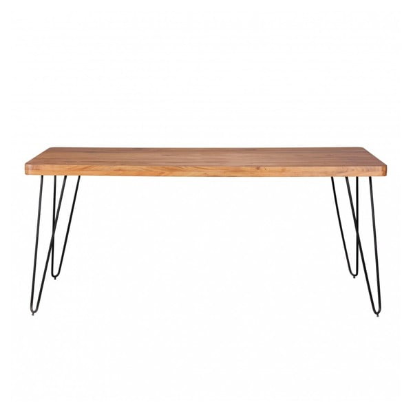 Stół z litego drewna akacji Skyport BAGLI, 180x80 cm