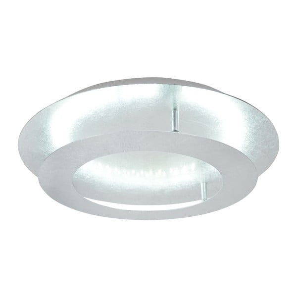 Lampa sufitowa LED w kolorze srebra z metalowym kloszem 50x50 cm Merle – Candellux Lighting