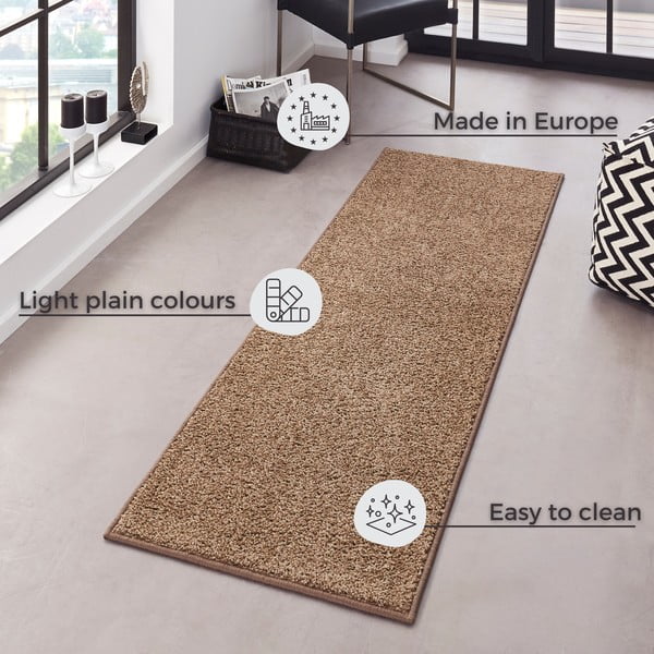 Brązowy dywan Hanse Home Pure, 80x200 cm-image-4