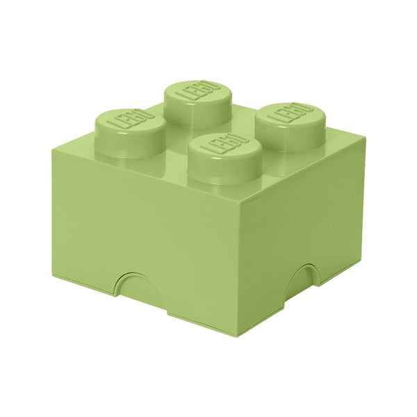 Jasnozielony pojemnik kwadratowy LEGO®
