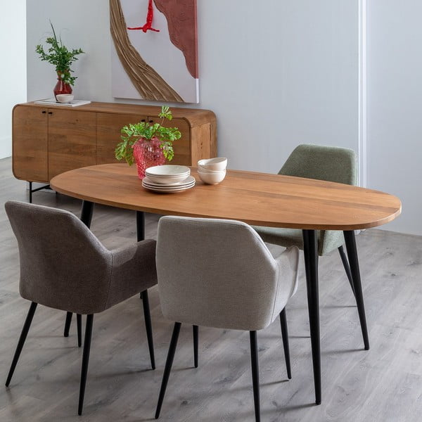 Stół z litego drewna mango 90x180 cm Mahón – Ixia-image-1