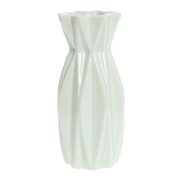 Zielony wazon ceramiczny Ewax Rea, wys. 15 cm