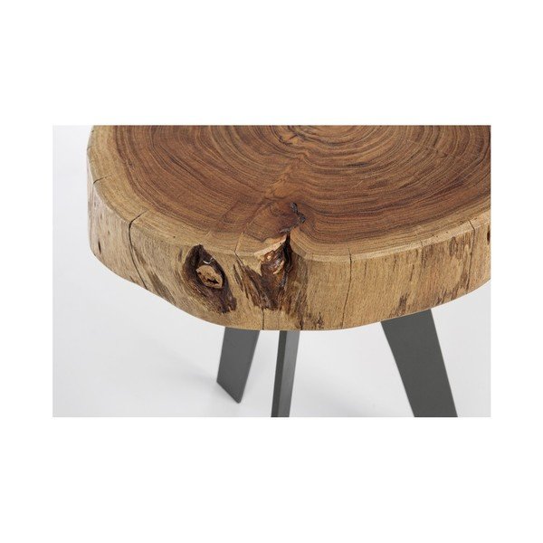 Stolik z drewna akacjowego Bizzotto Aron, Ø 32 cm-image-3