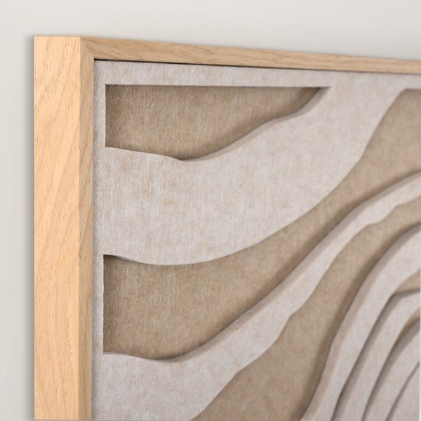 Obraz 3D z ramą w zestawie/akustyczny 62x62 cm Sacred Silence 2 – Malerifabrikken-image-3