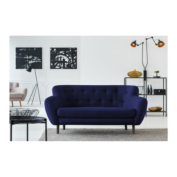 Niebieska sofa Cosmopolitan design Hampstead, 162 cm-image-4